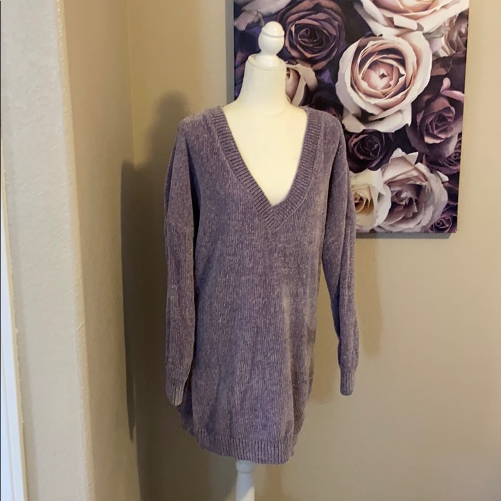 Purple Sweater Dress